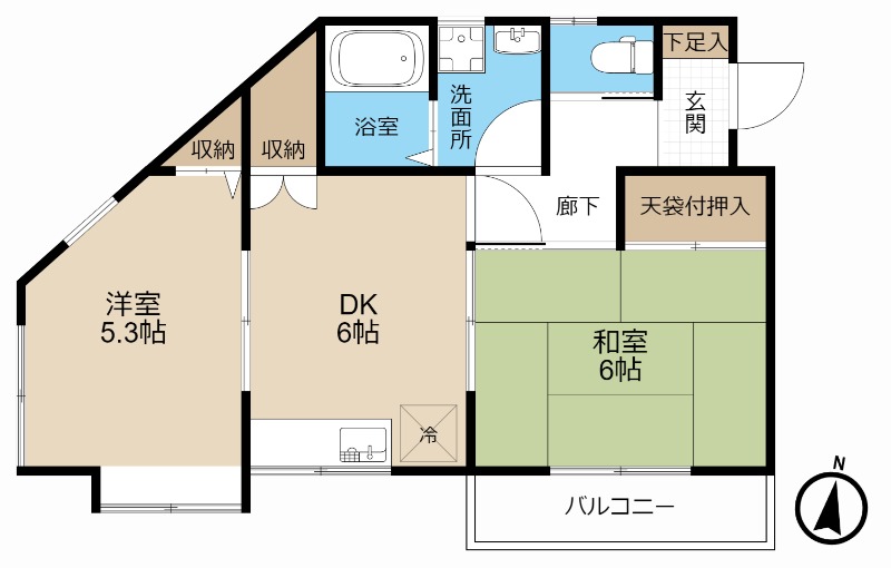 リエス備後西の間取り