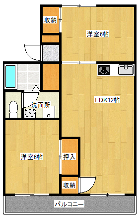 セレガハイツの間取り