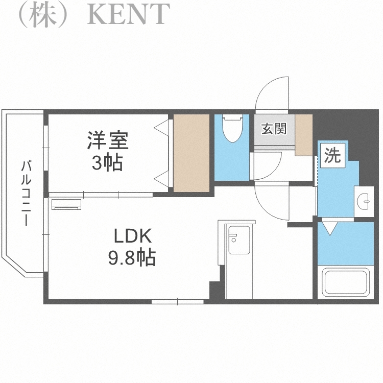 マルシェ八軒の間取り