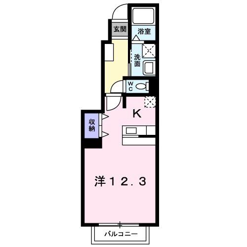 【高石市綾園のアパートの間取り】