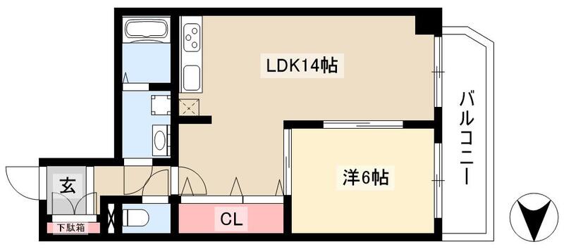 シャンポール古出来の間取り