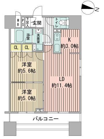 パークアクシス札幌植物園前の間取り