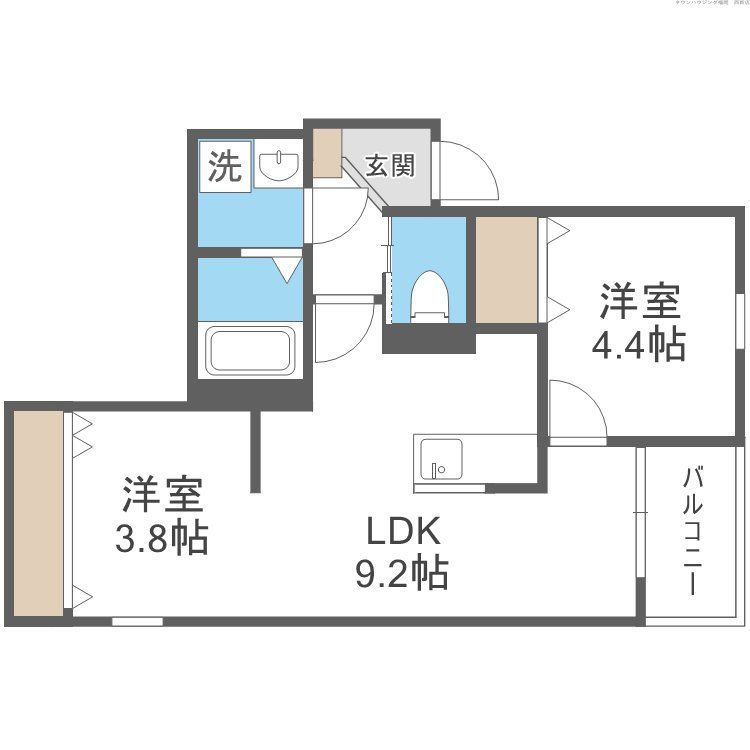 【リタリッチ姪浜南の間取り】