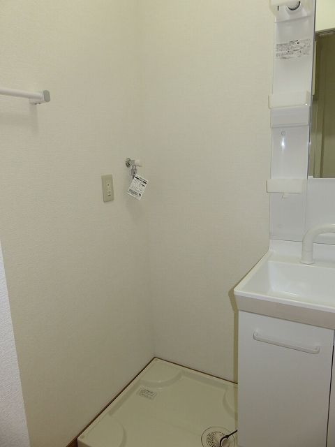 洗面設備　独立洗面台　室内洗濯機置き場