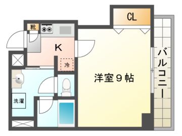 宇治市宇治のマンションの間取り