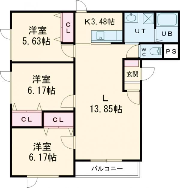 ビラ　ミカエルＮＯ．6の間取り