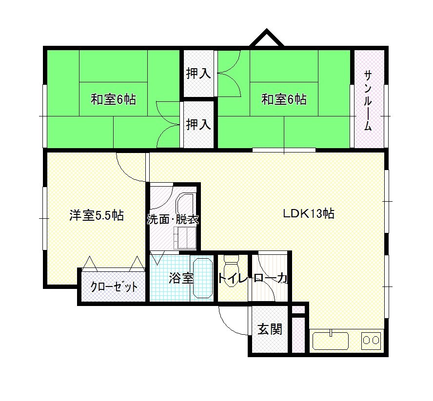 メイユール中央　A棟の間取り