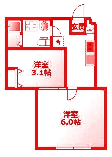 ベルビュー西谷の間取り