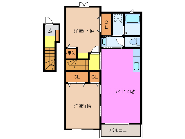 エクセラの間取り