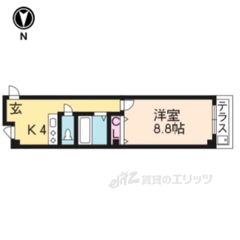 新町マンションの間取り