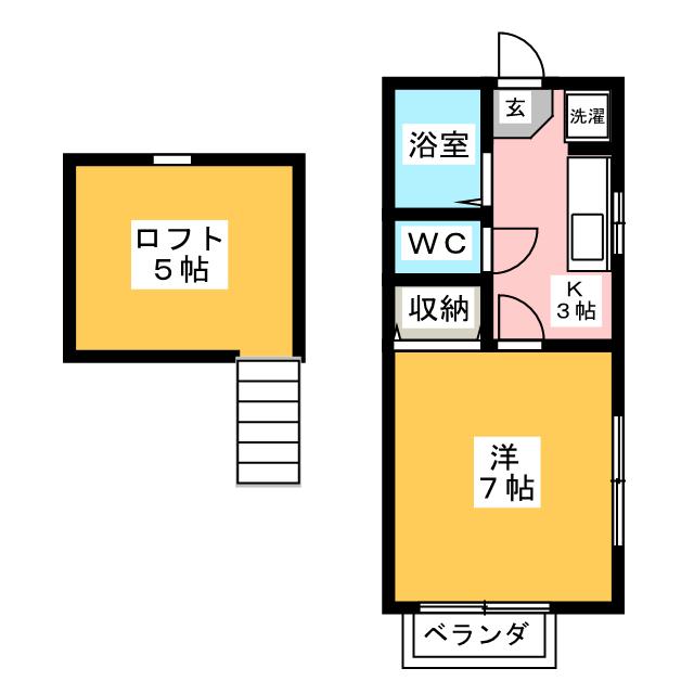 プチセゾンハラダの間取り