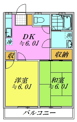 【ジュネス恋ヶ窪の間取り】