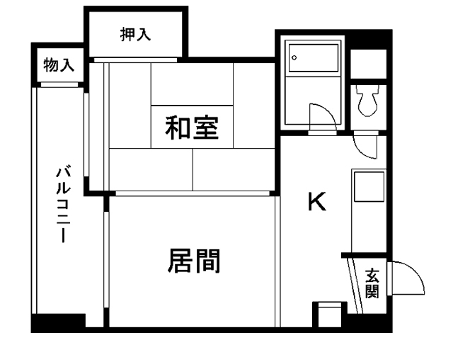 中の島リバーサイドマンションの間取り