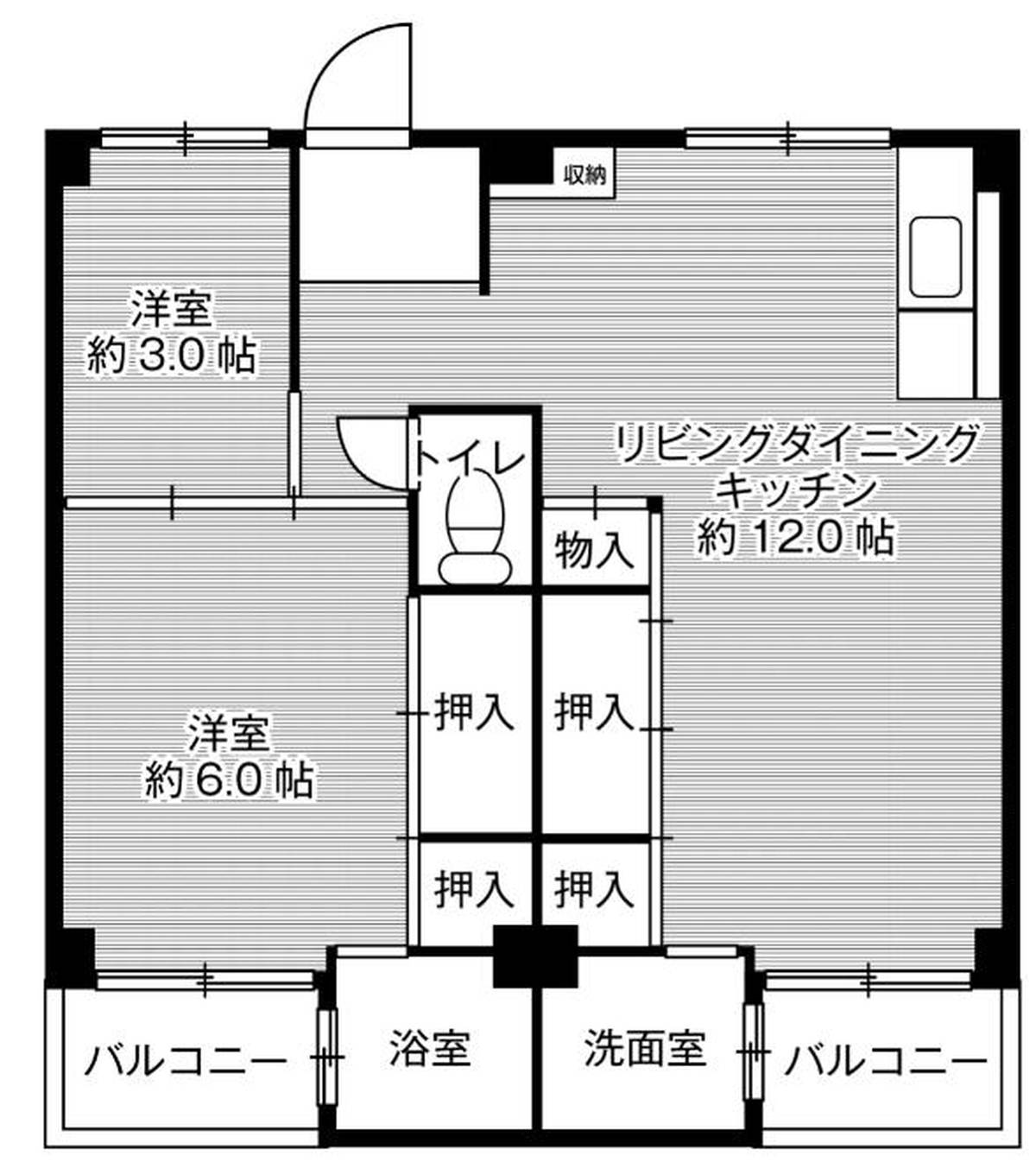 ビレッジハウス 見瀬 1号棟の間取り