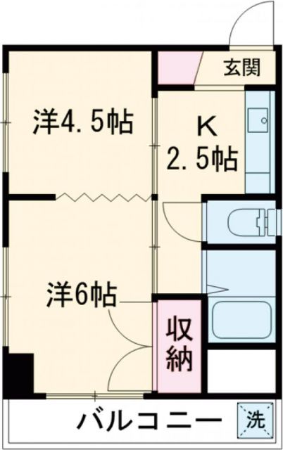 江端マンションの間取り