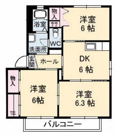 Ｓｙａｍａｉｓｏｎ　Ｆｕｊｉの間取り