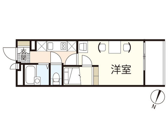 広島市東区東蟹屋町のマンションの間取り