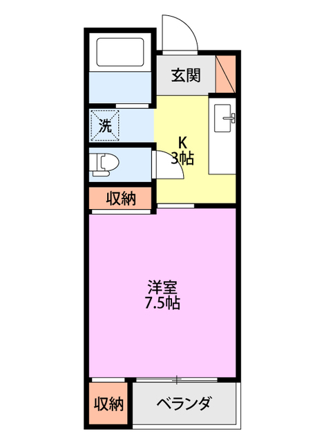 シャンブルミサワの間取り