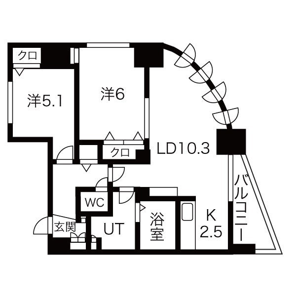 ミラベルパーク宮の森の間取り