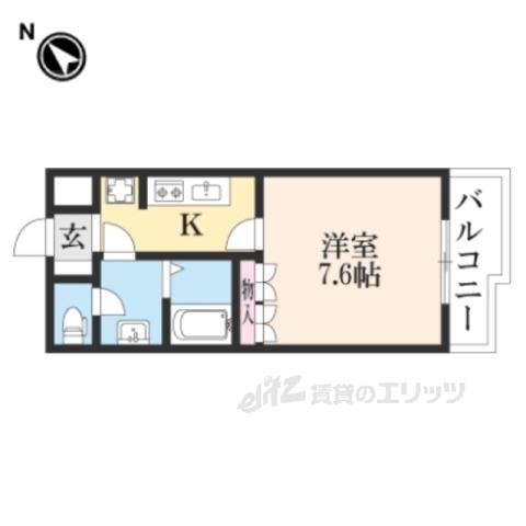 愛知郡愛荘町愛知川のアパートの間取り