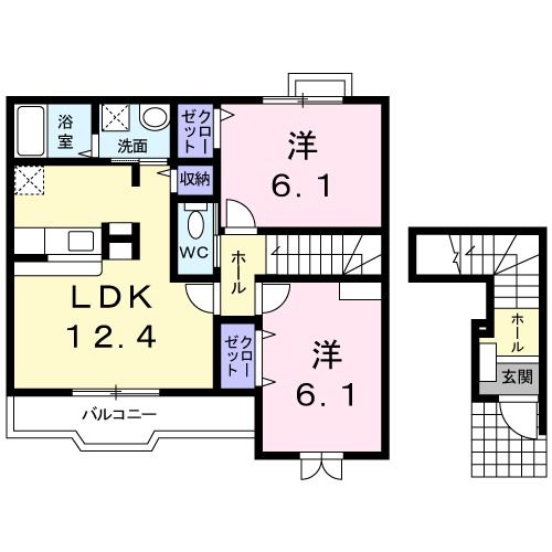 【ウッドベース古城の間取り】