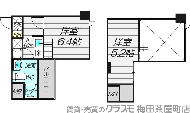 リセス大阪イーストの間取り