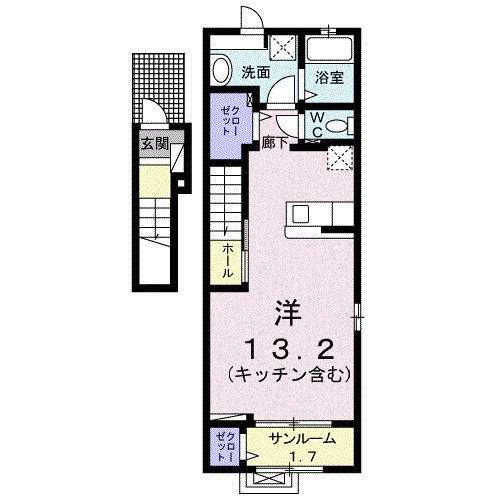 アミスターＫ　IIの間取り