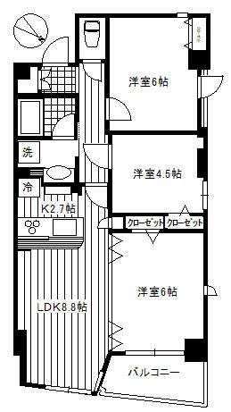 スカーラ四谷の間取り