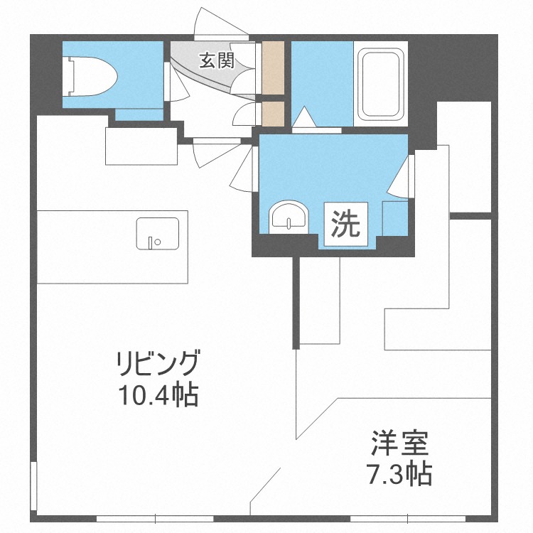 レブニーズ　ザ・レジデンス　Ｎ２１の間取り