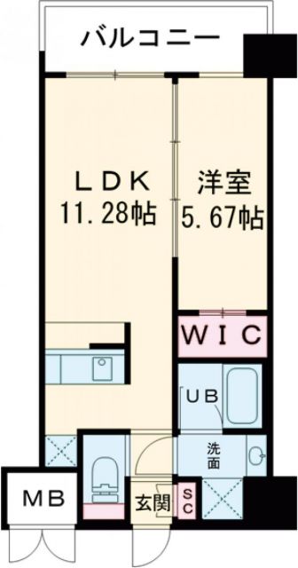 プレジオ森河内ASIANの間取り