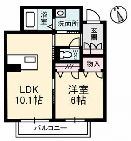 広島市安佐南区中筋のマンションの間取り