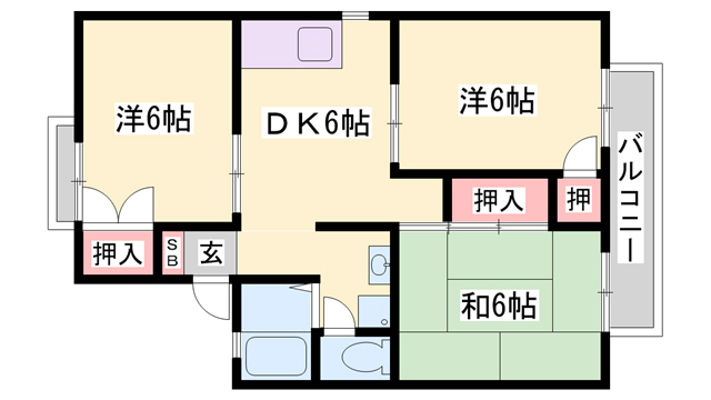 セジュール青山の間取り