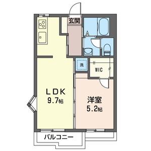 上尾市向山のアパートの間取り