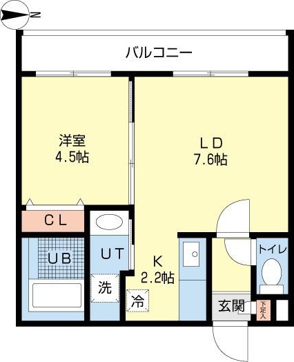 札幌市北区北十七条西のマンションの間取り