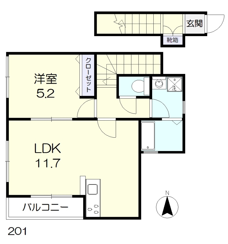 エクセレンス法界院の間取り