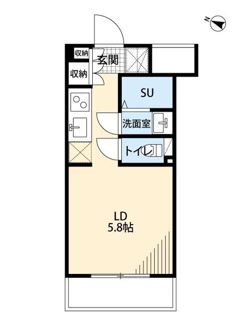 足立区扇のマンションの間取り