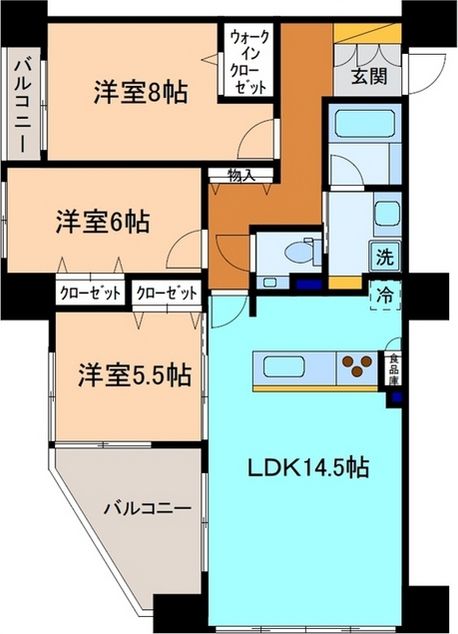 プレミア金沢中央通の間取り