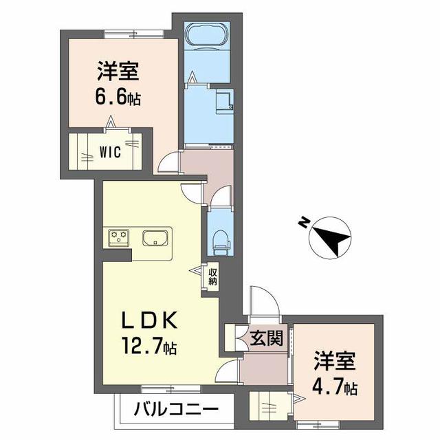 ラグジュール南彦根の間取り