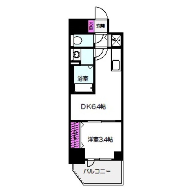 エスリードレジデンス都島デュオの間取り