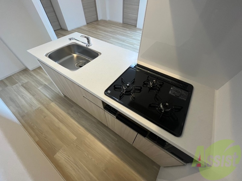 キッチン　システムキッチンなので、すぐお料理に使えます！