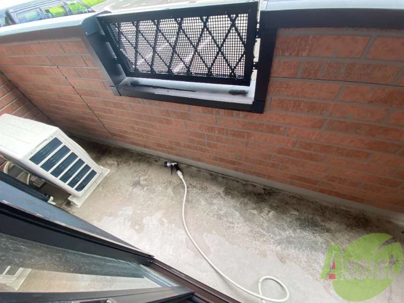 バルコニー　バルコニー付きなので晴れた日は洗濯物が干せそうです。