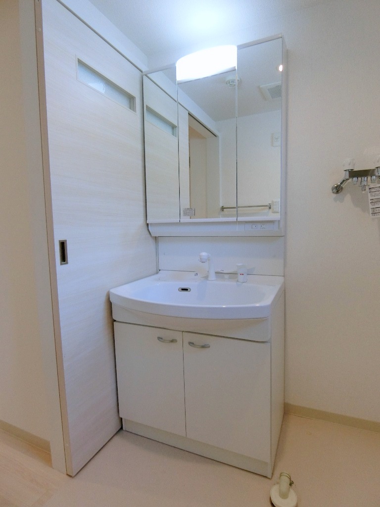 洗面設備　シャワードレッサー付きです。