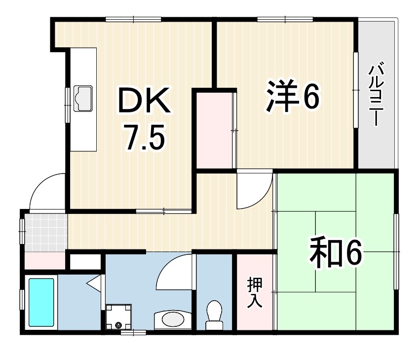 サンハイツ2の間取り写真
