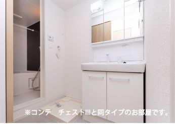 洗面設備　同タイプの部屋の写真となります。