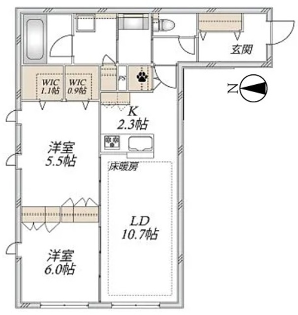 シャルマンSKJの間取り写真