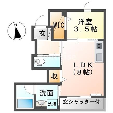 アクロス モモの間取り写真