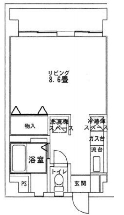 ＪＲ高崎線 鴻巣駅 徒歩2分 5階建 築54年の間取り写真