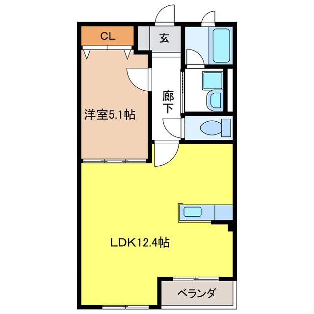 名鉄名古屋本線 笠松駅 徒歩11分 4階建 築19年の間取り写真