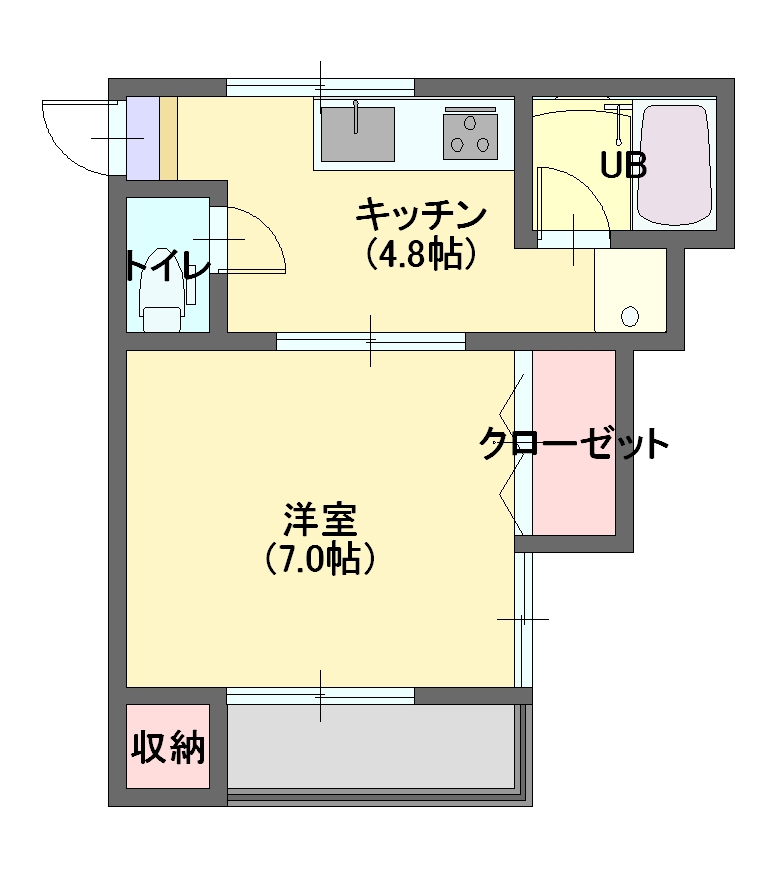 カーサキムラ２の間取り