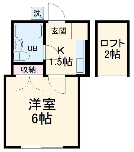 神奈川県横浜市南区別所３（アパート）の賃貸物件の間取り